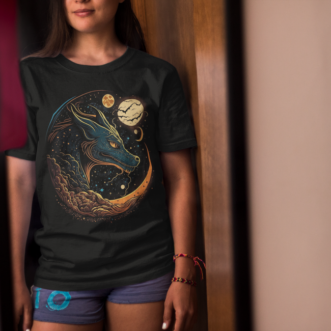 T-SHIRT “FANTASY DRAGONS” DRAGON MOON – PRODUCT CODE: DRAGON101