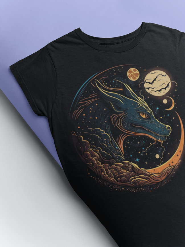 T-SHIRT “FANTASY DRAGONS” DRAGON MOON – PRODUCT CODE: DRAGON101