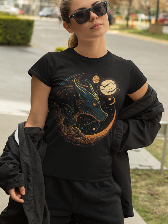 T-SHIRT “FANTASY DRAGONS” DRAGON MOON – PRODUCT CODE: DRAGON101