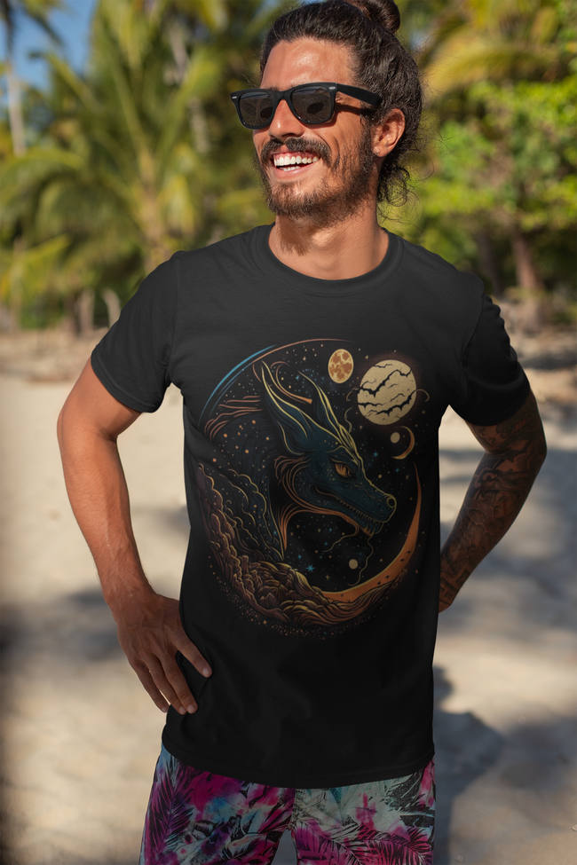 T-SHIRT “FANTASY DRAGONS” DRAGON MOON – PRODUCT CODE: DRAGON101