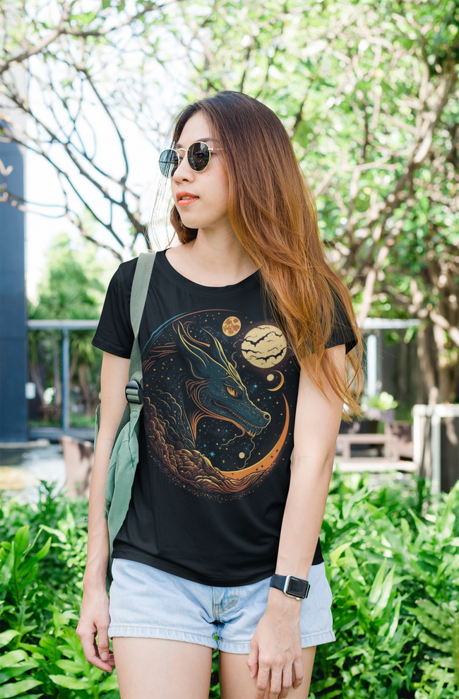 T-SHIRT “FANTASY DRAGONS” DRAGON MOON – PRODUCT CODE: DRAGON101